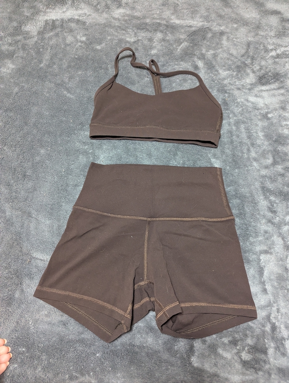 Lululemon Shorts And Bra Set